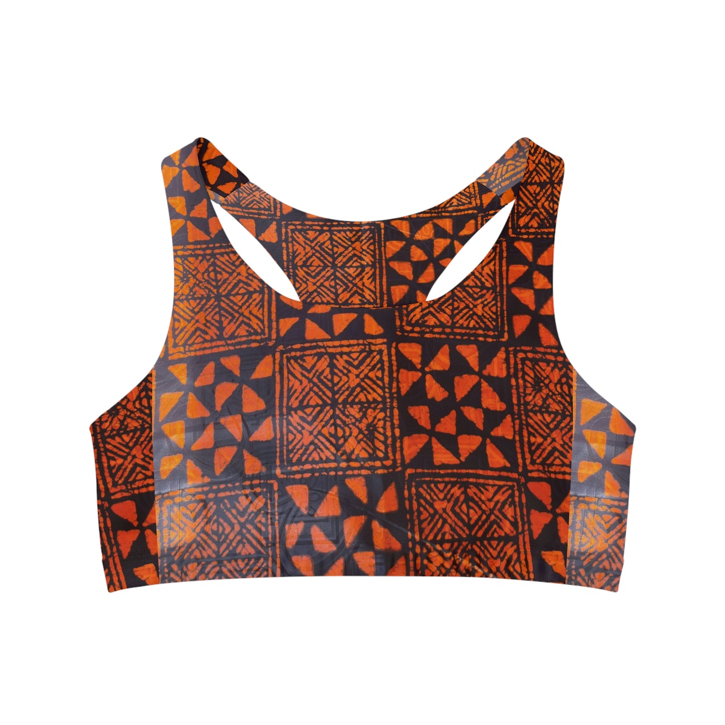 Batik 'Talking Drum' Motifs  Sports Bra