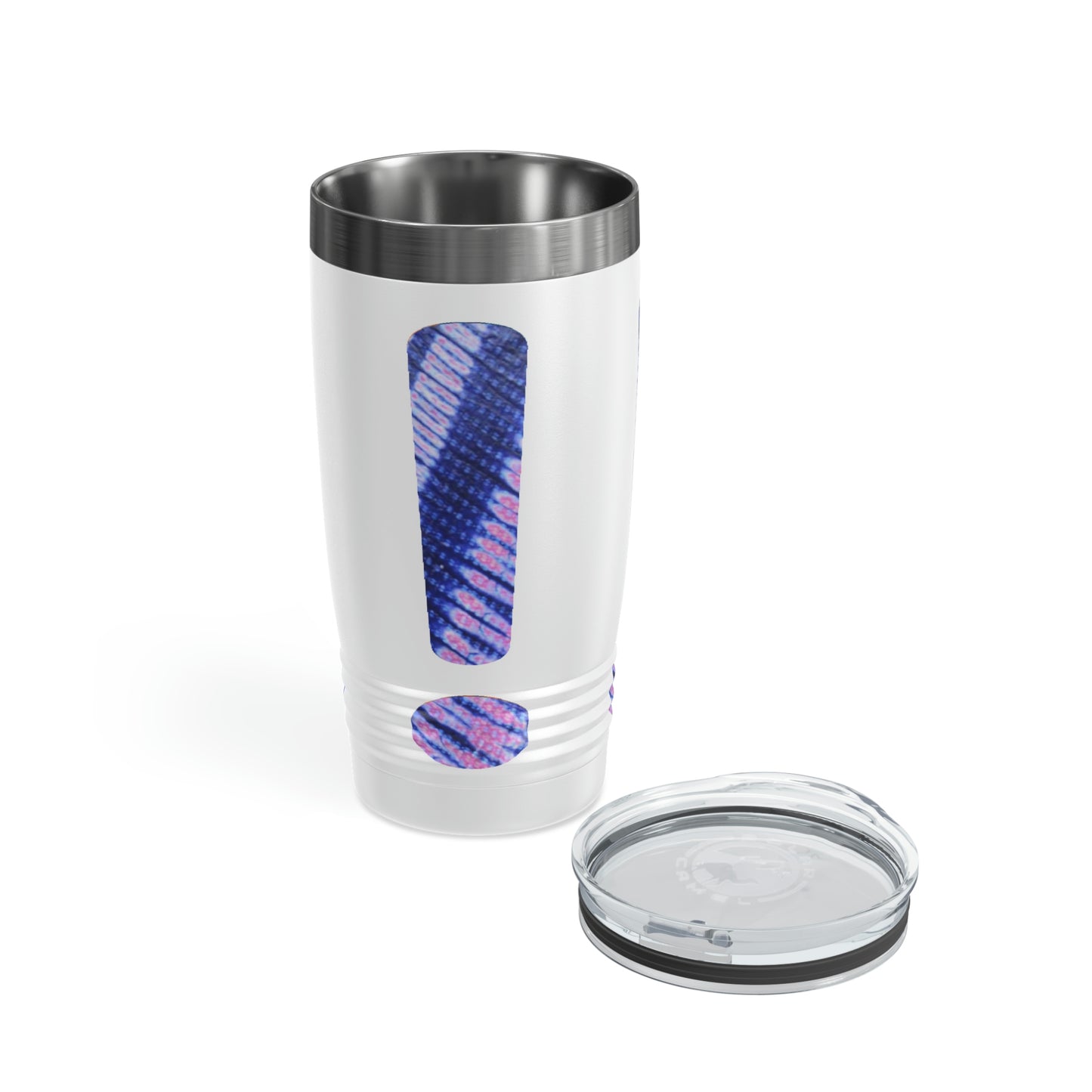 Purple Tie Dye Exclamation Ringneck Tumbler, 20oz