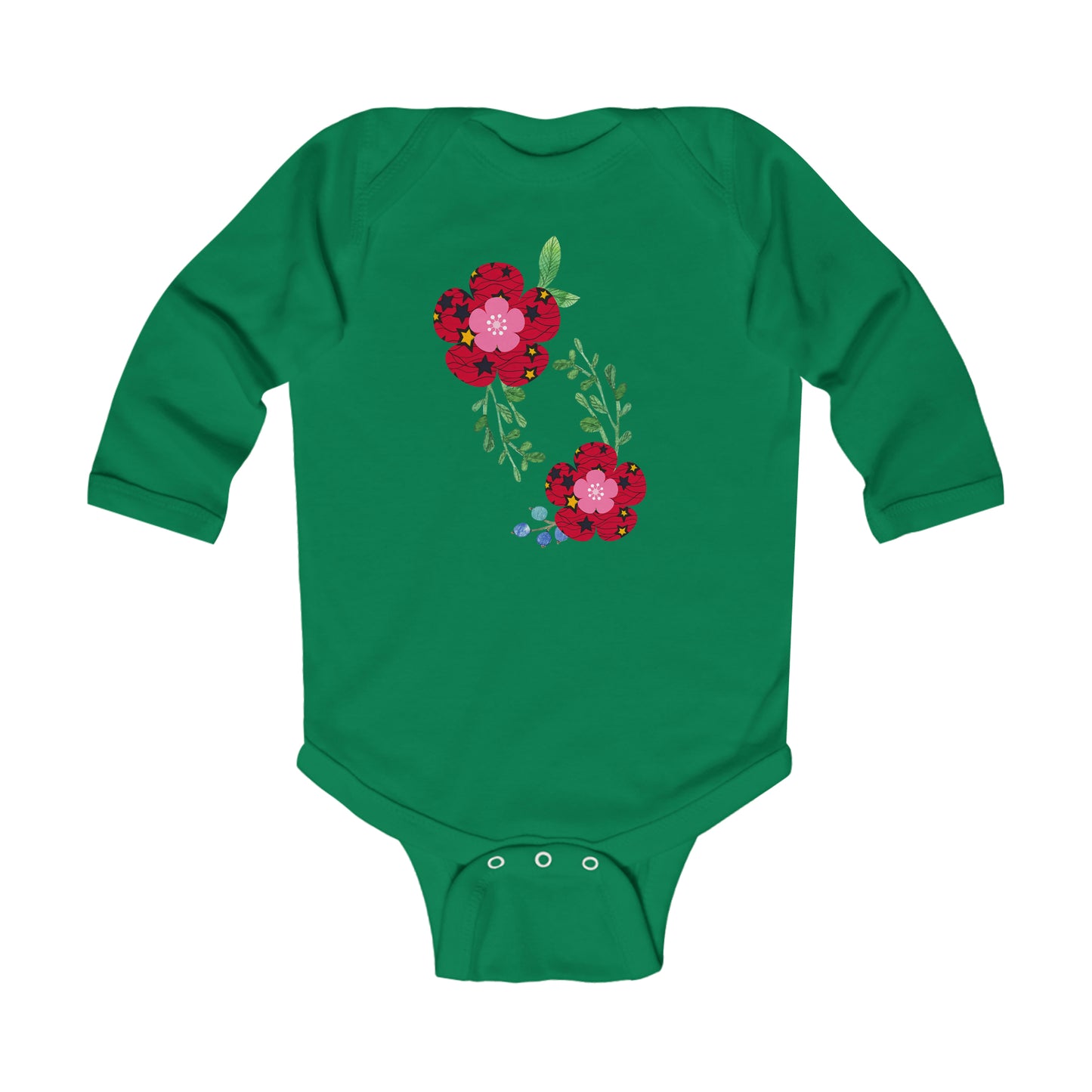 Infant Petal Long Sleeve Bodysuit