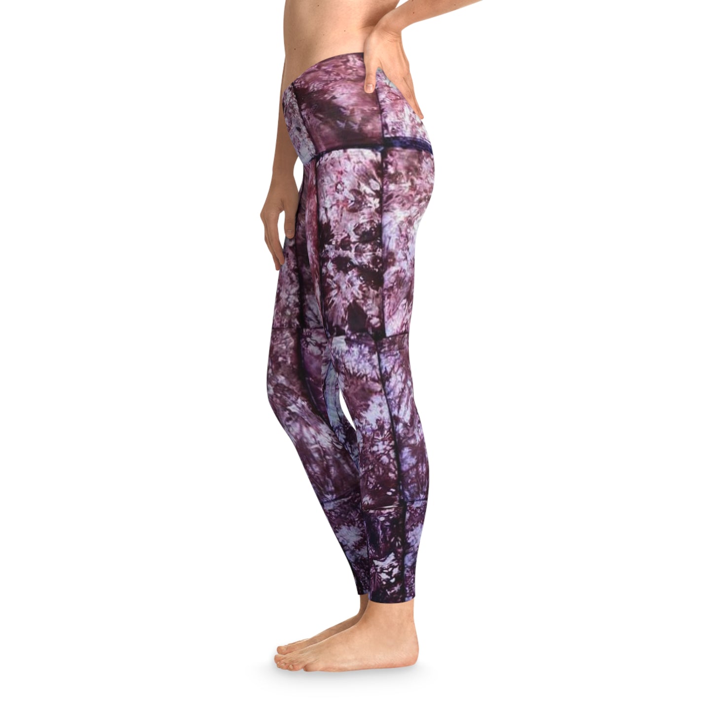 Tie Dye Arranged Stretchy Leggings