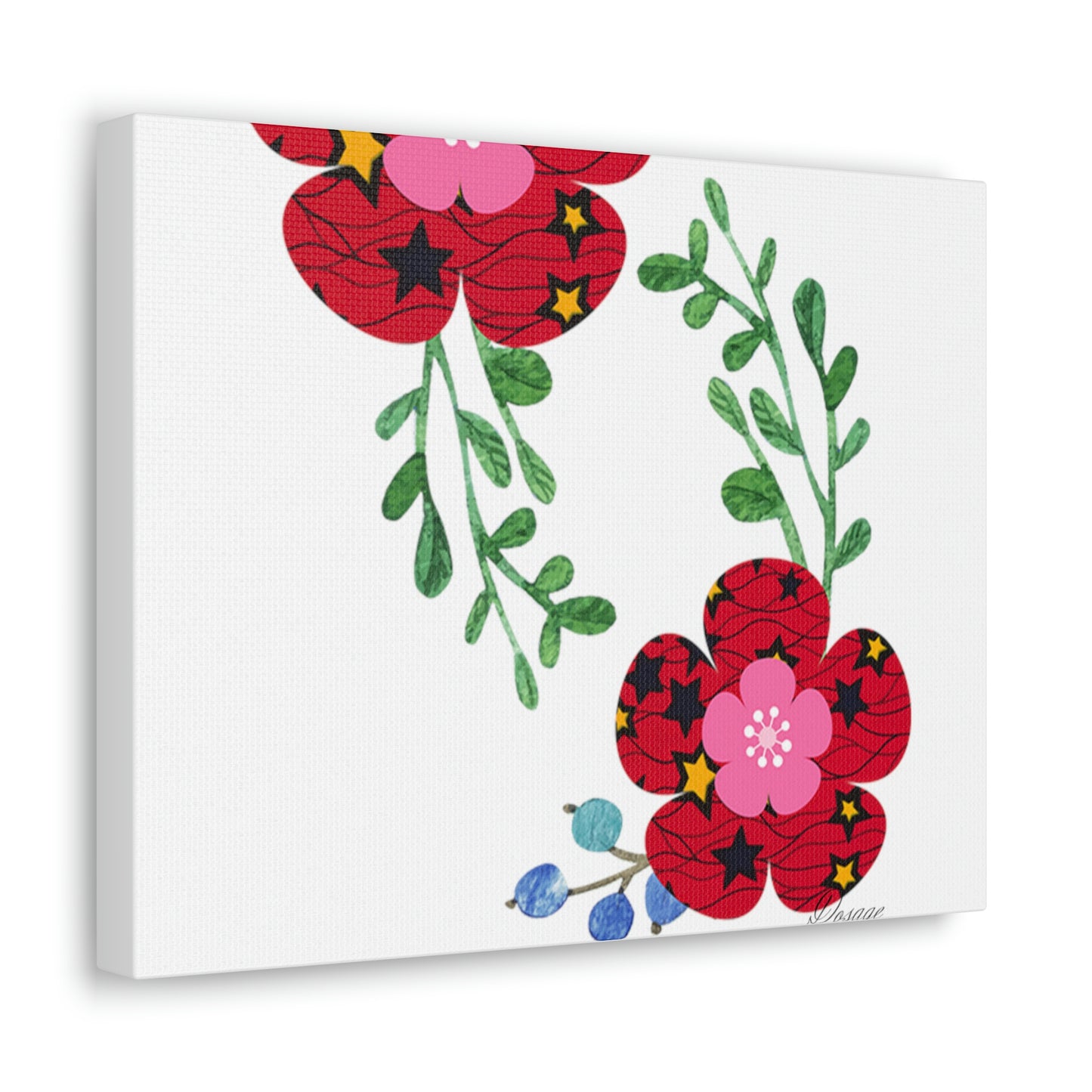 Fabric Petal Canvas Gallery Wraps