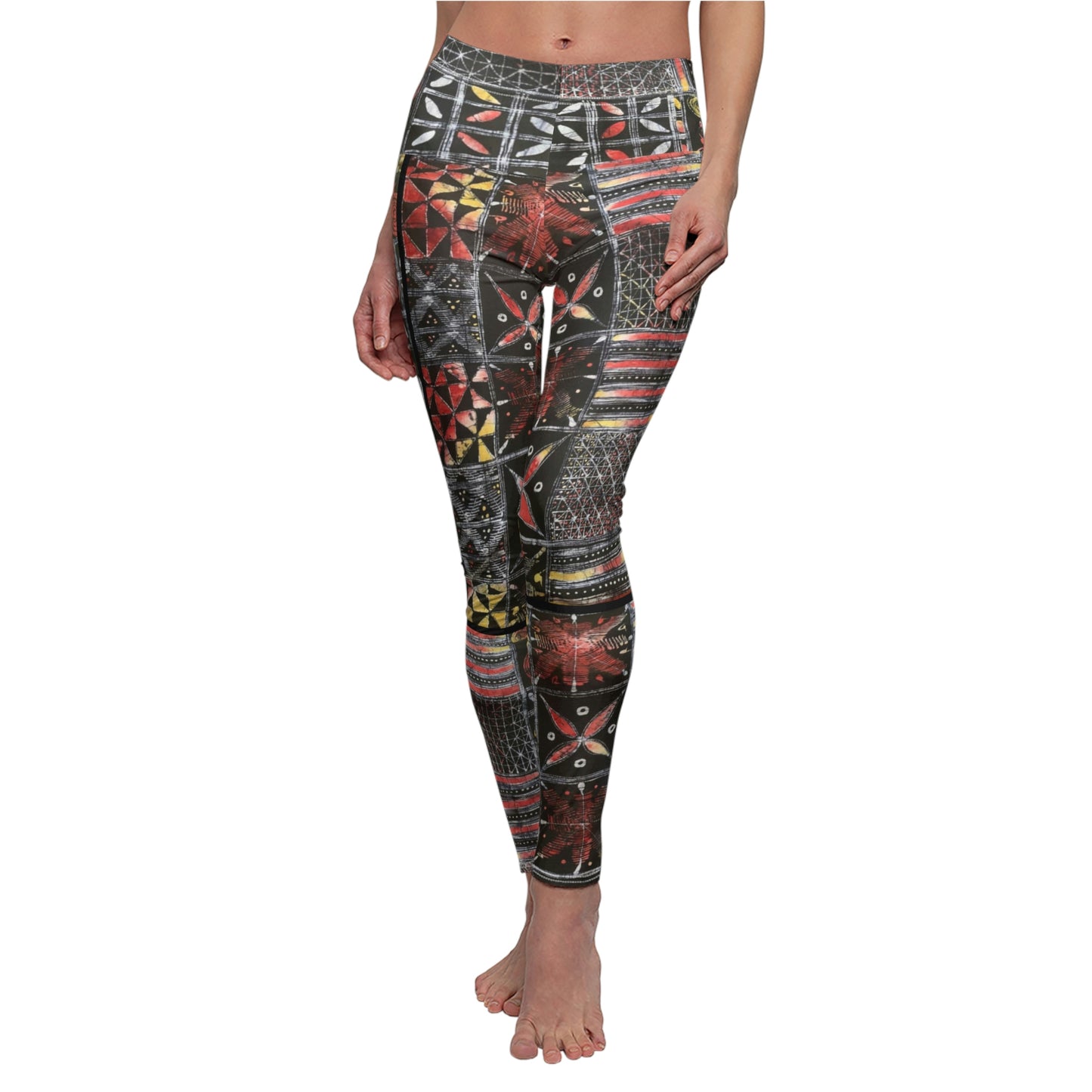 Yoruba 'Waya' Batik Tie Dye Women's Leggings