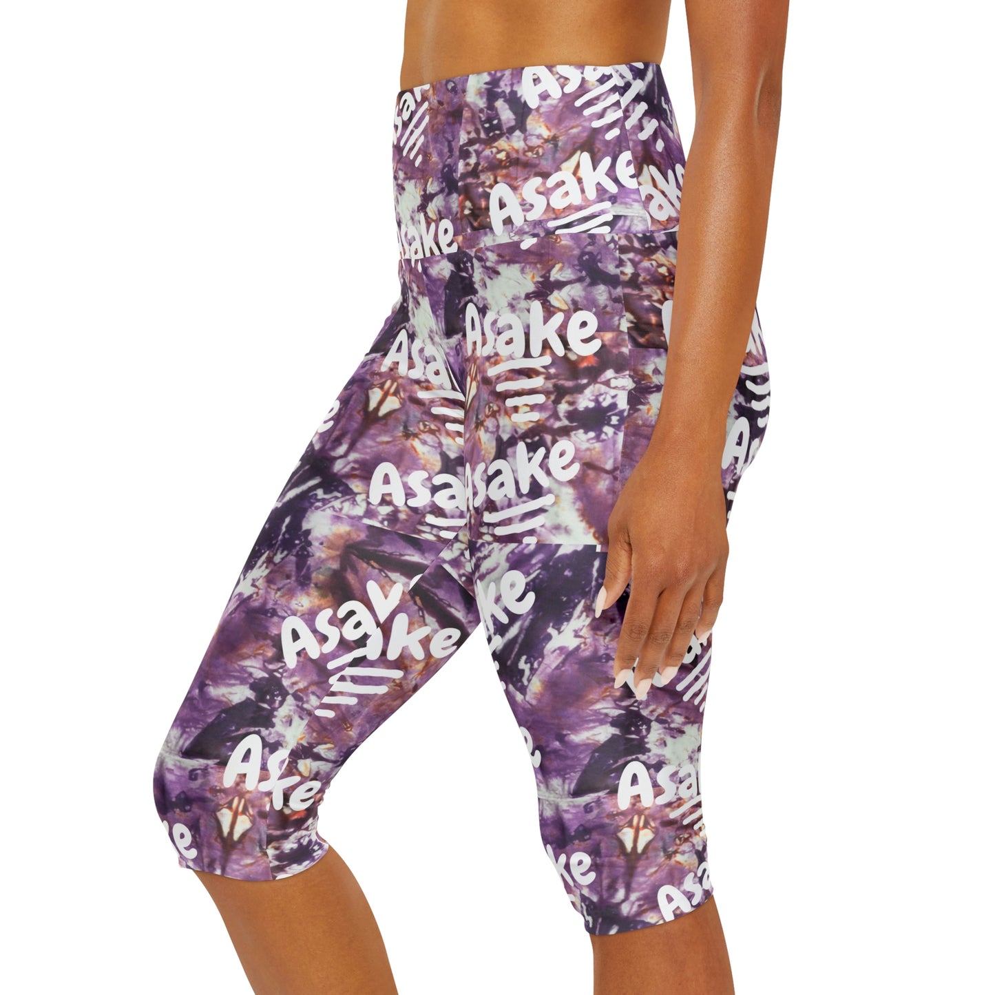 Tie Dye  'Asake' Yoga Capri Leggings