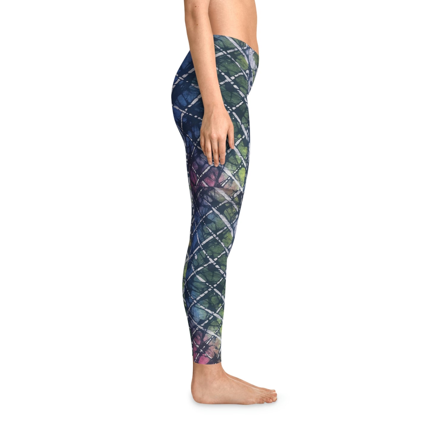 Batik Tie Dye Tpoon Stretchy Leggings ,Yoga Pant