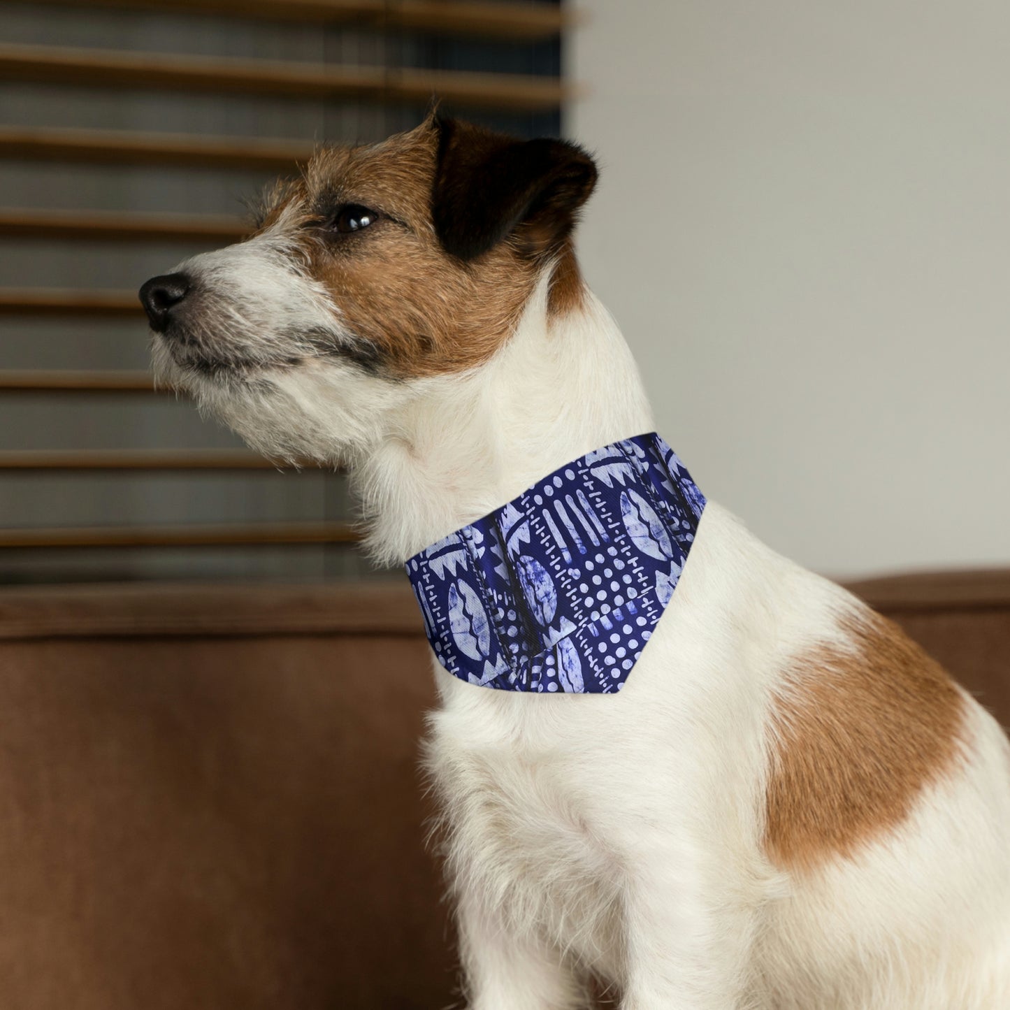 Cowrie Shell Tie Dye Pet Bandana Collar