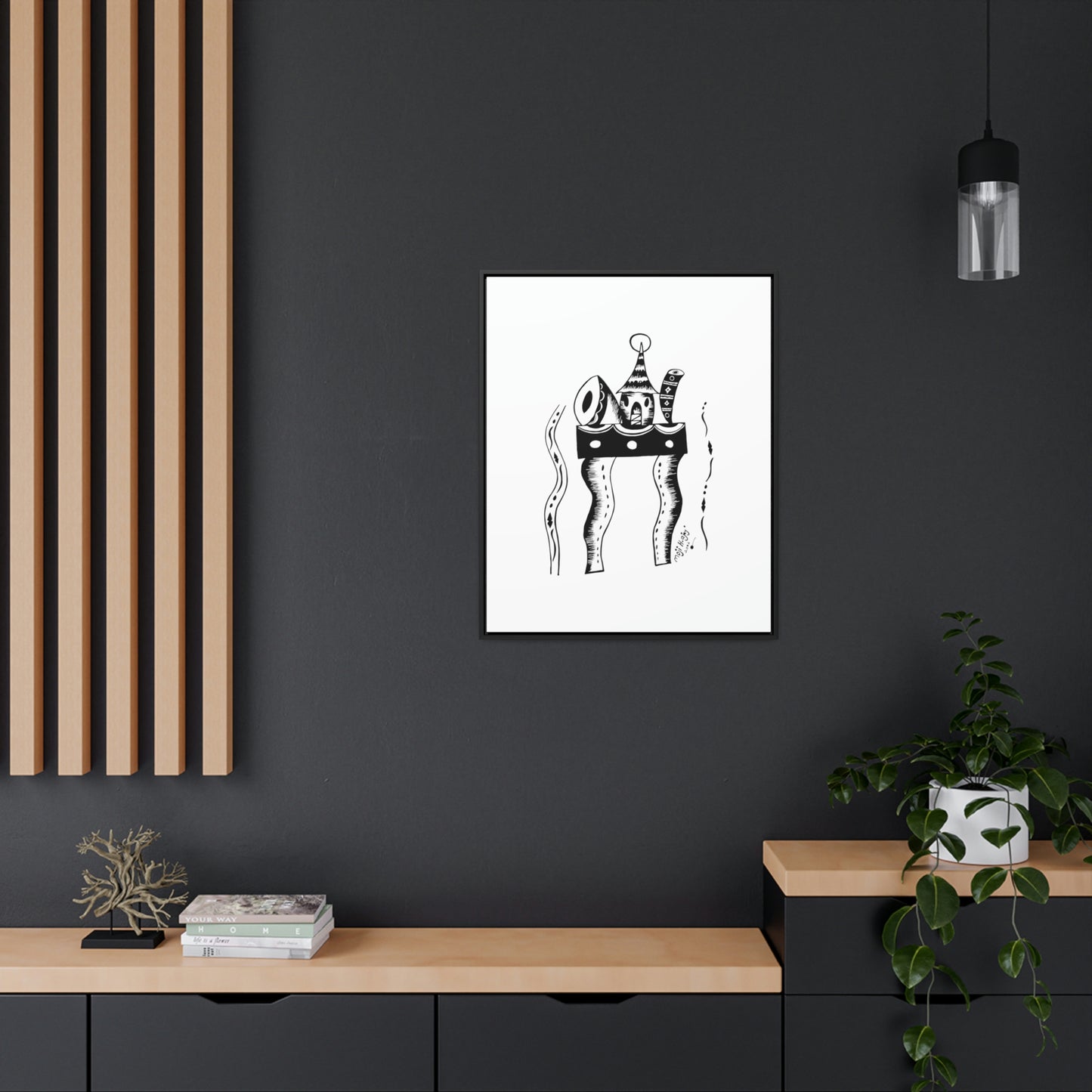 Fulani's Hut artwork Canvas