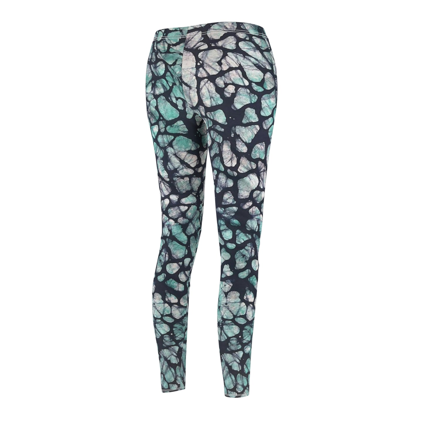 Batik Green Block Women's Cut & Sew Casual Yoga Pant