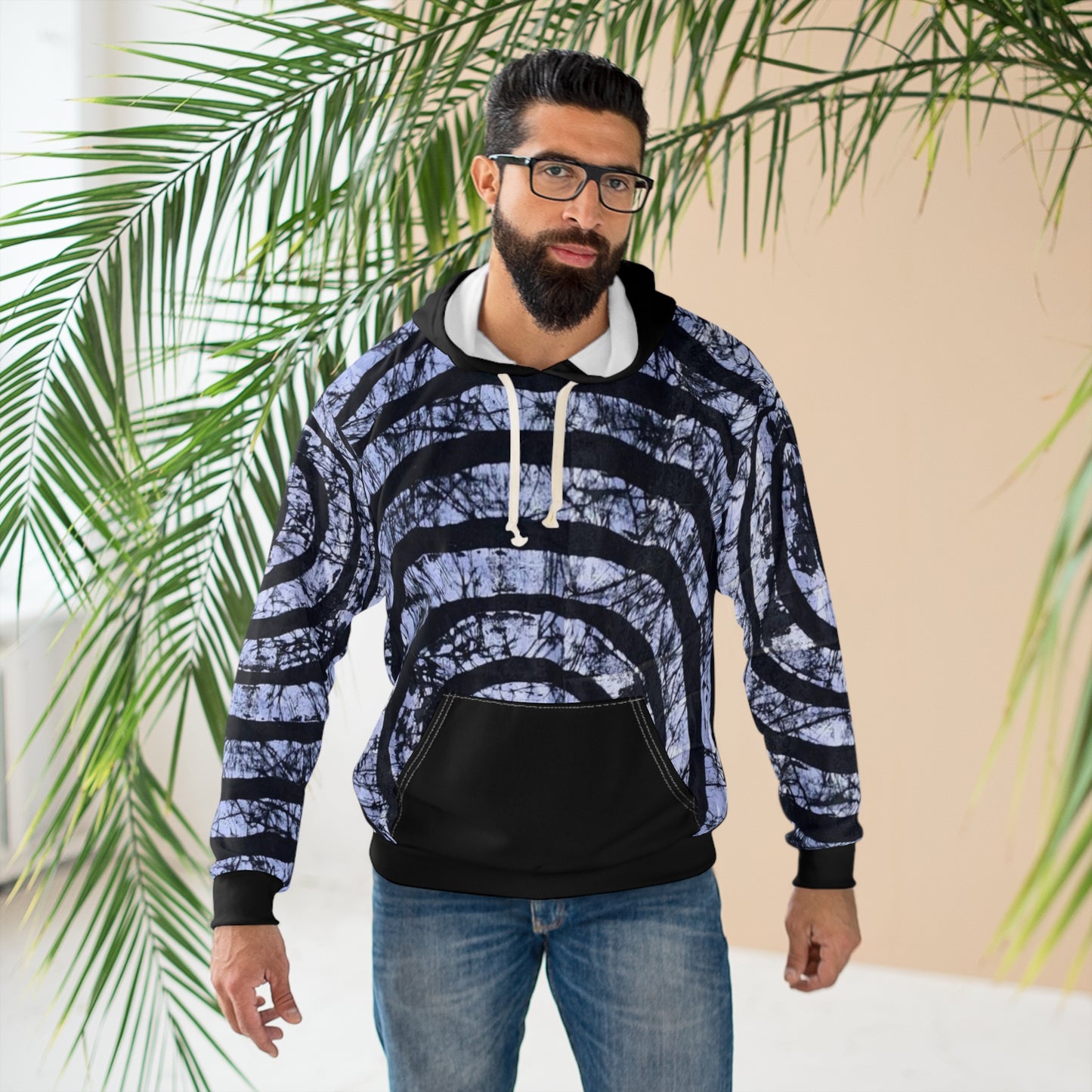 Batik Black Circle Unisex Pullover Hoodie