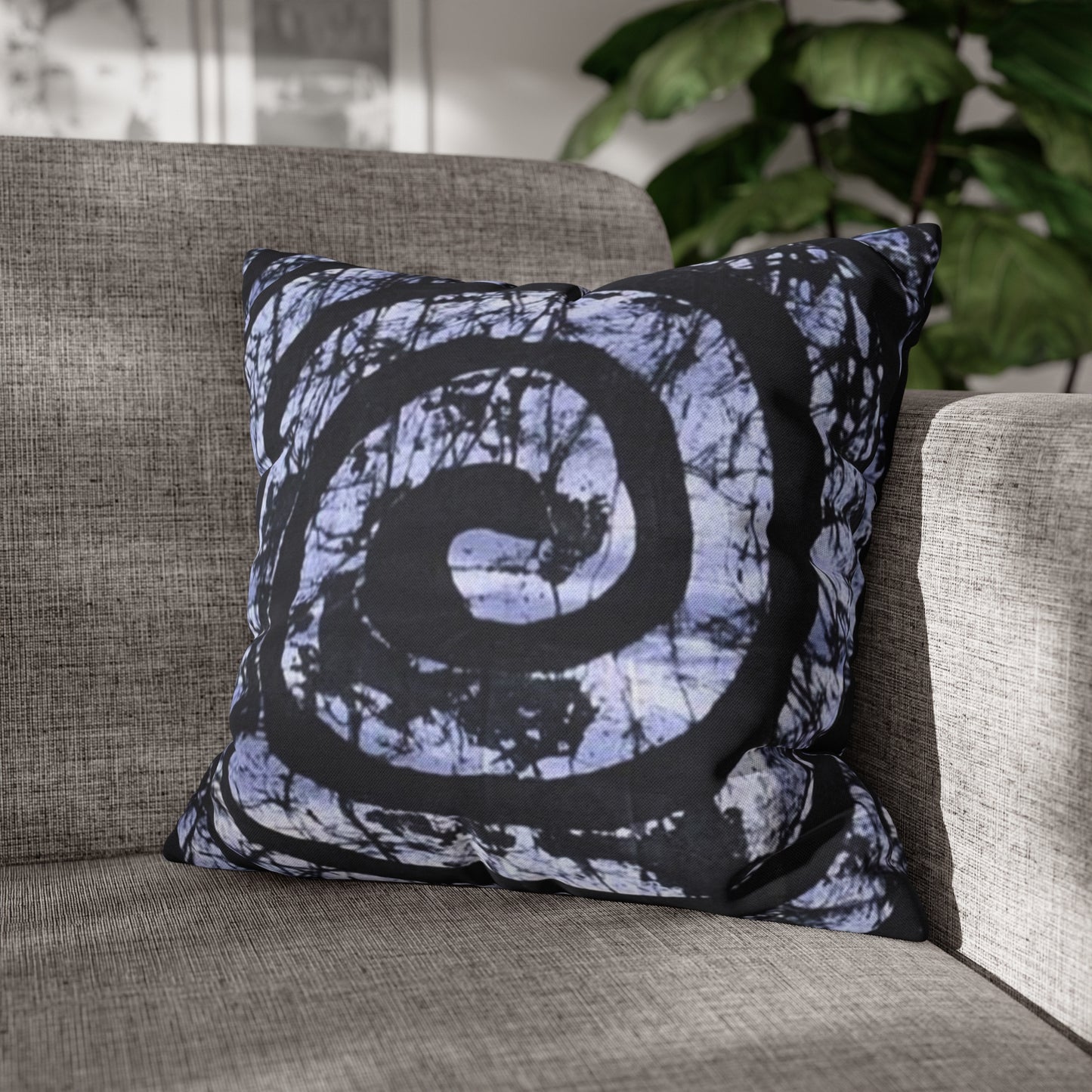 Batik Spiral Square Pillow Case