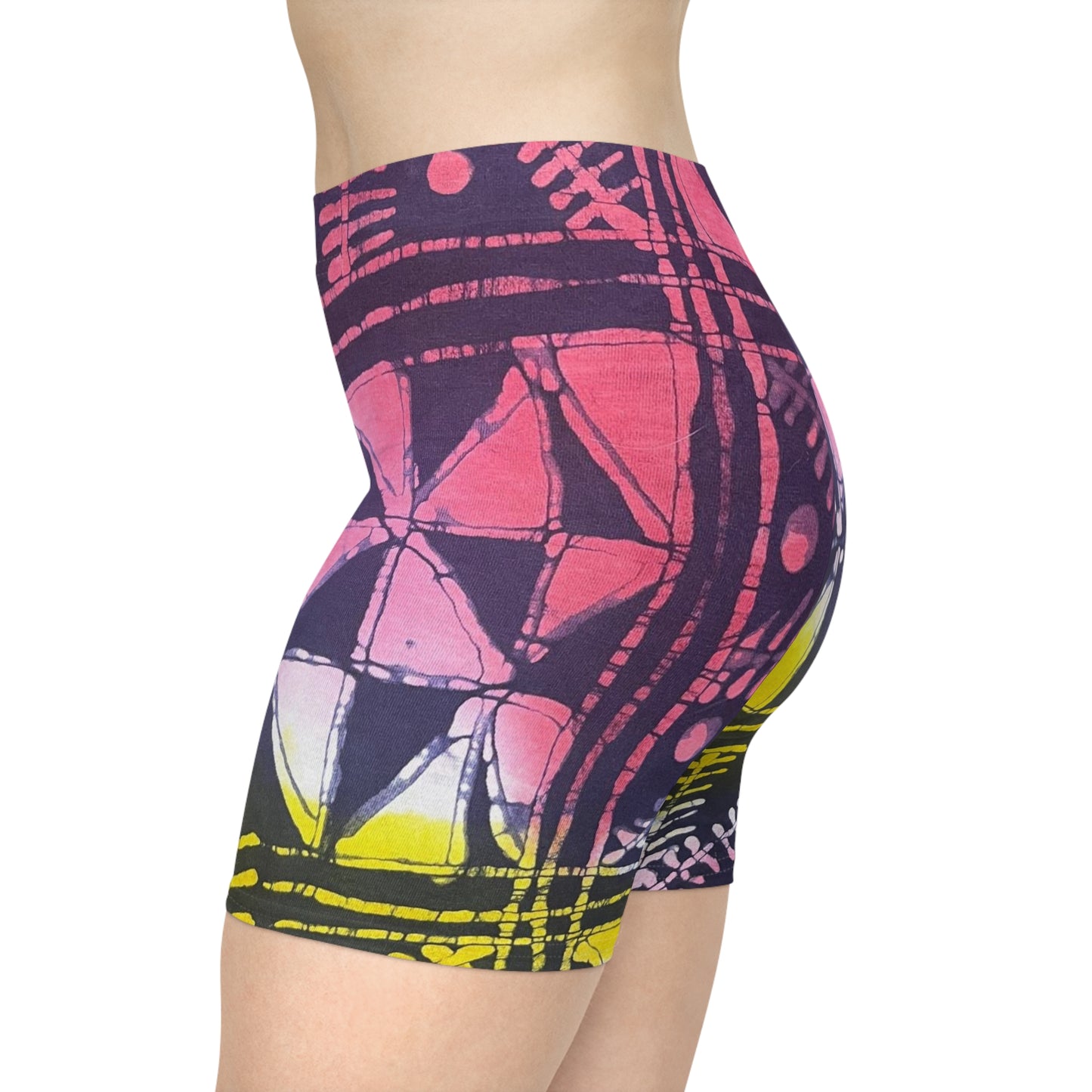 Batik colorful Fan Women's Biker Shorts