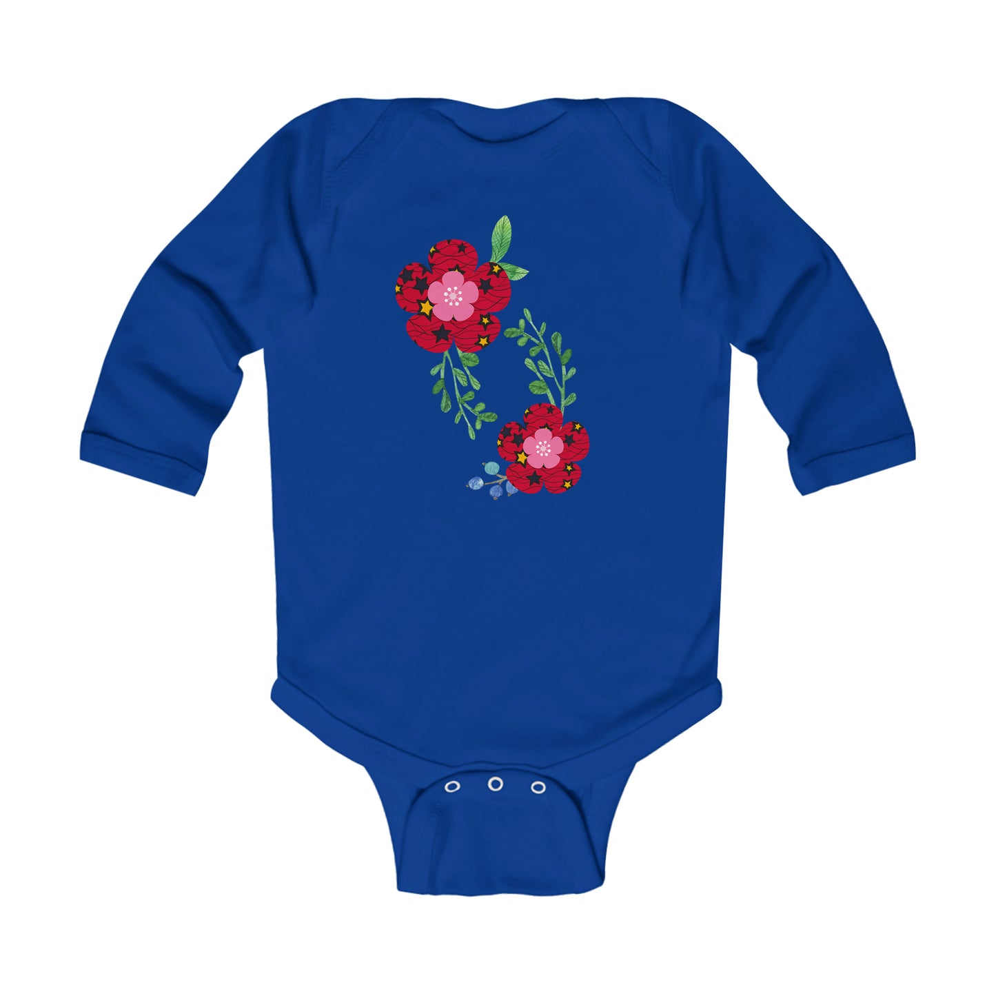 Infant Petal Long Sleeve Bodysuit