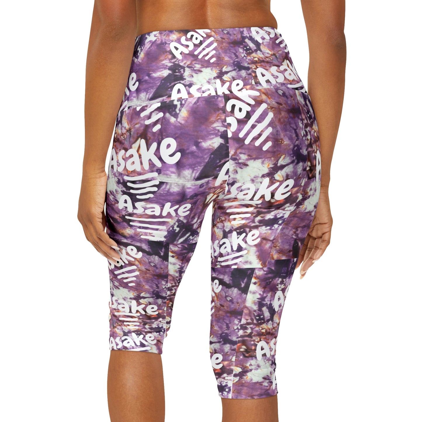 Tie Dye  'Asake' Yoga Capri Leggings