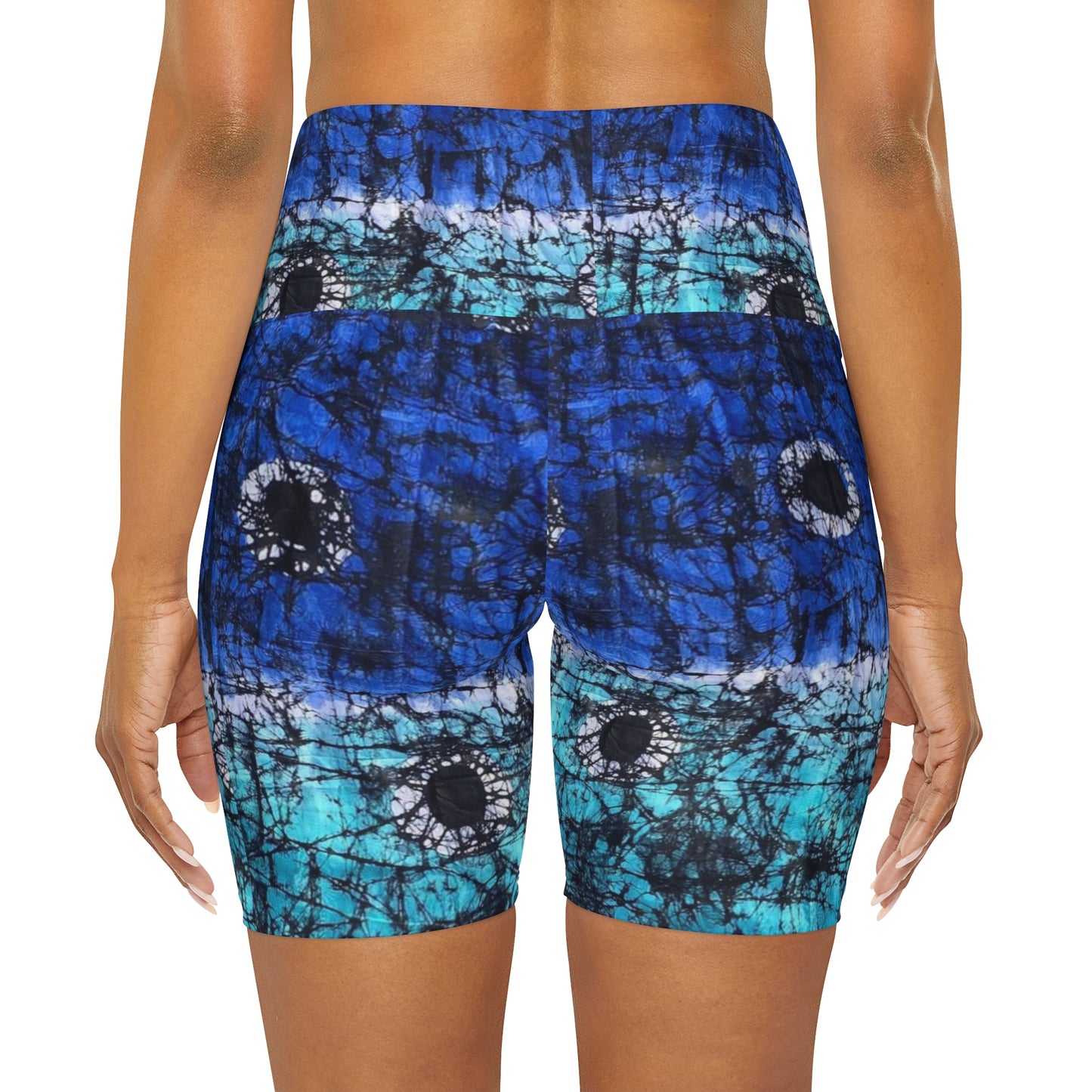 Batik Oju High Waisted Yoga Shorts