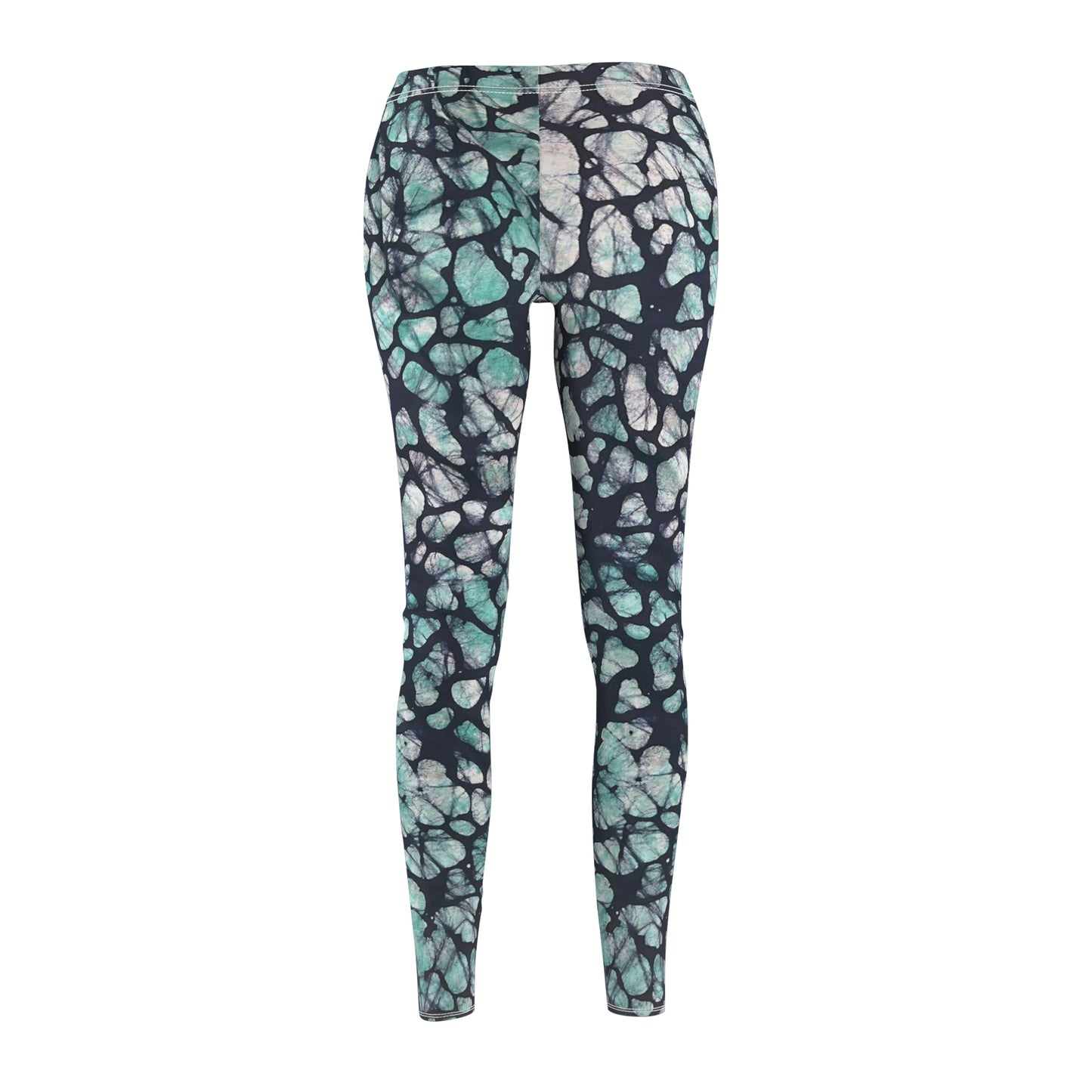 Batik Green Block Women's Cut & Sew Casual Yoga Pant