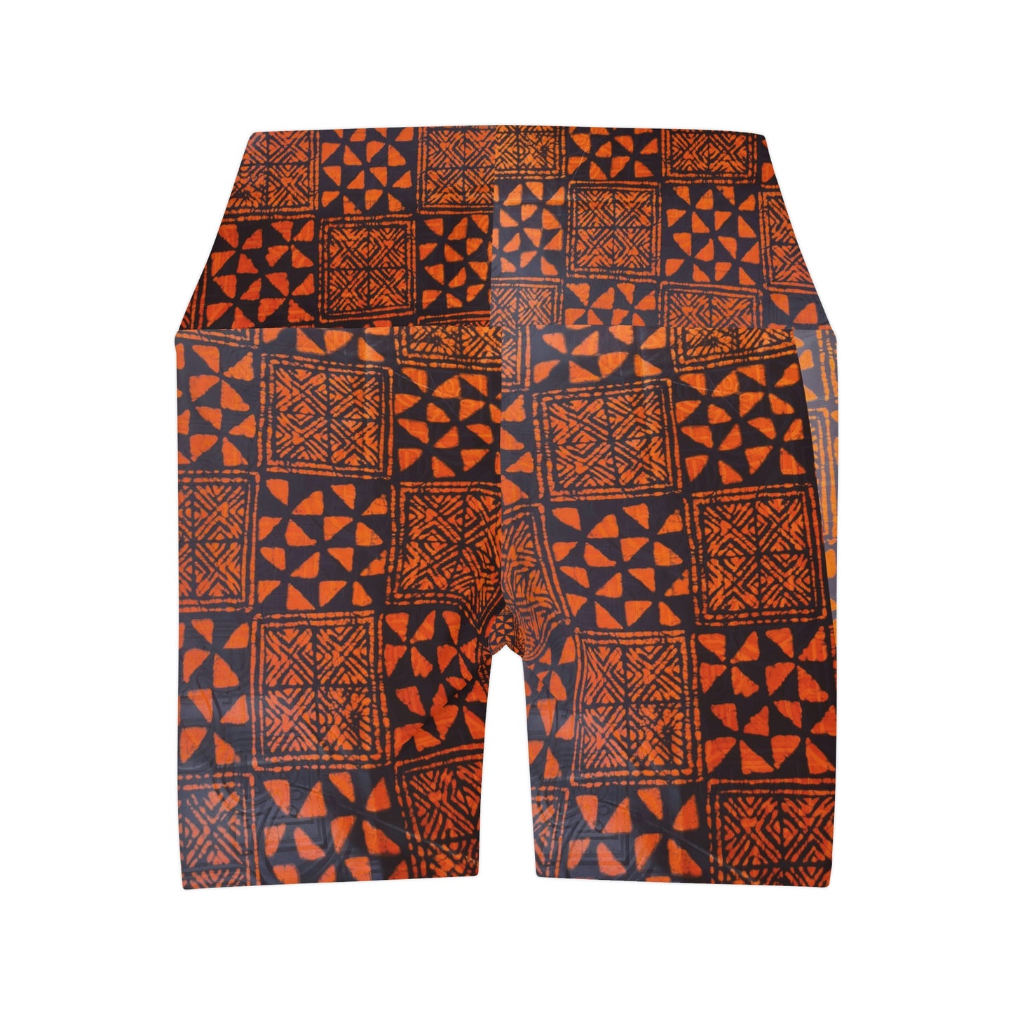 Orange and Black Batik 'Talking drum' motifs