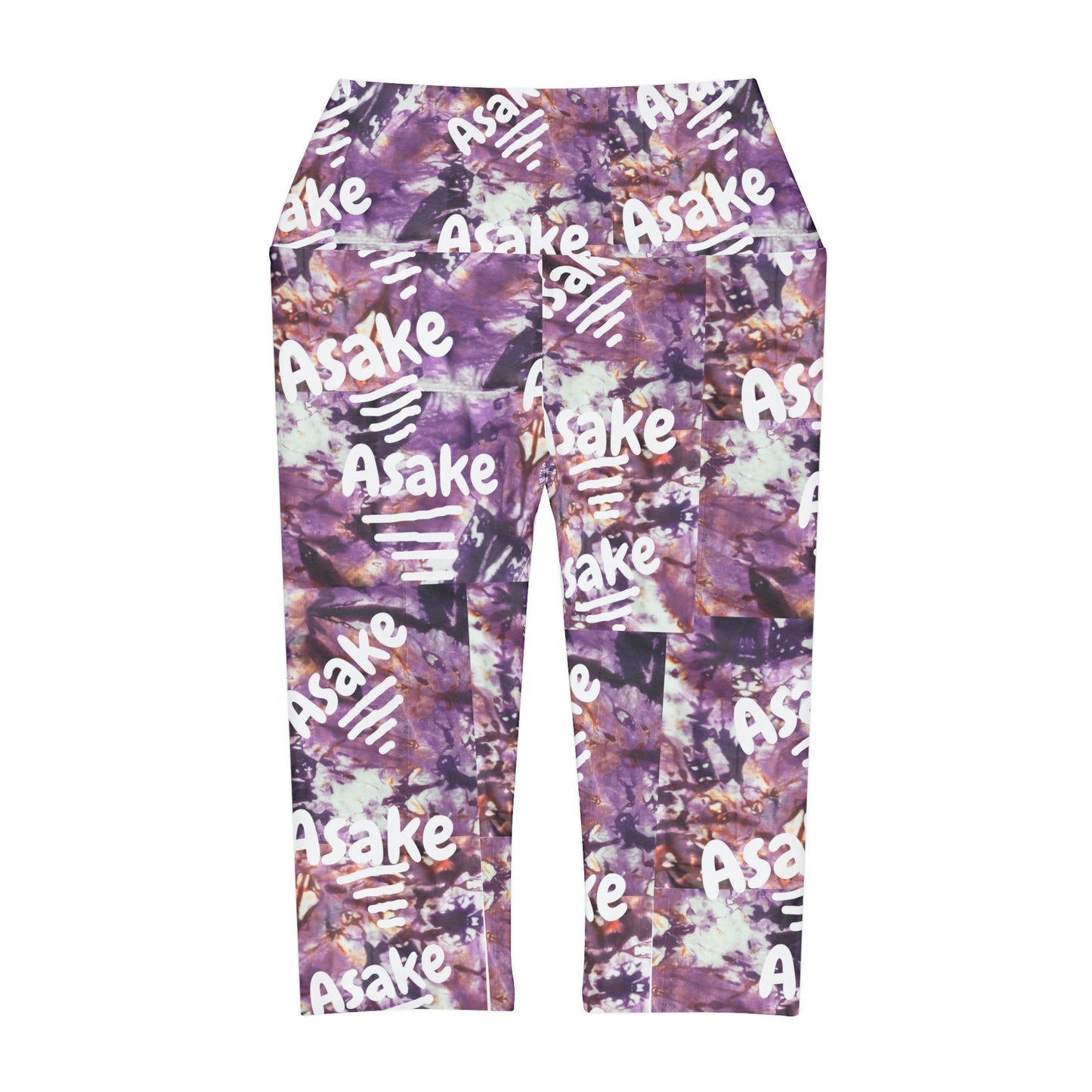 Tie Dye  'Asake' Yoga Capri Leggings