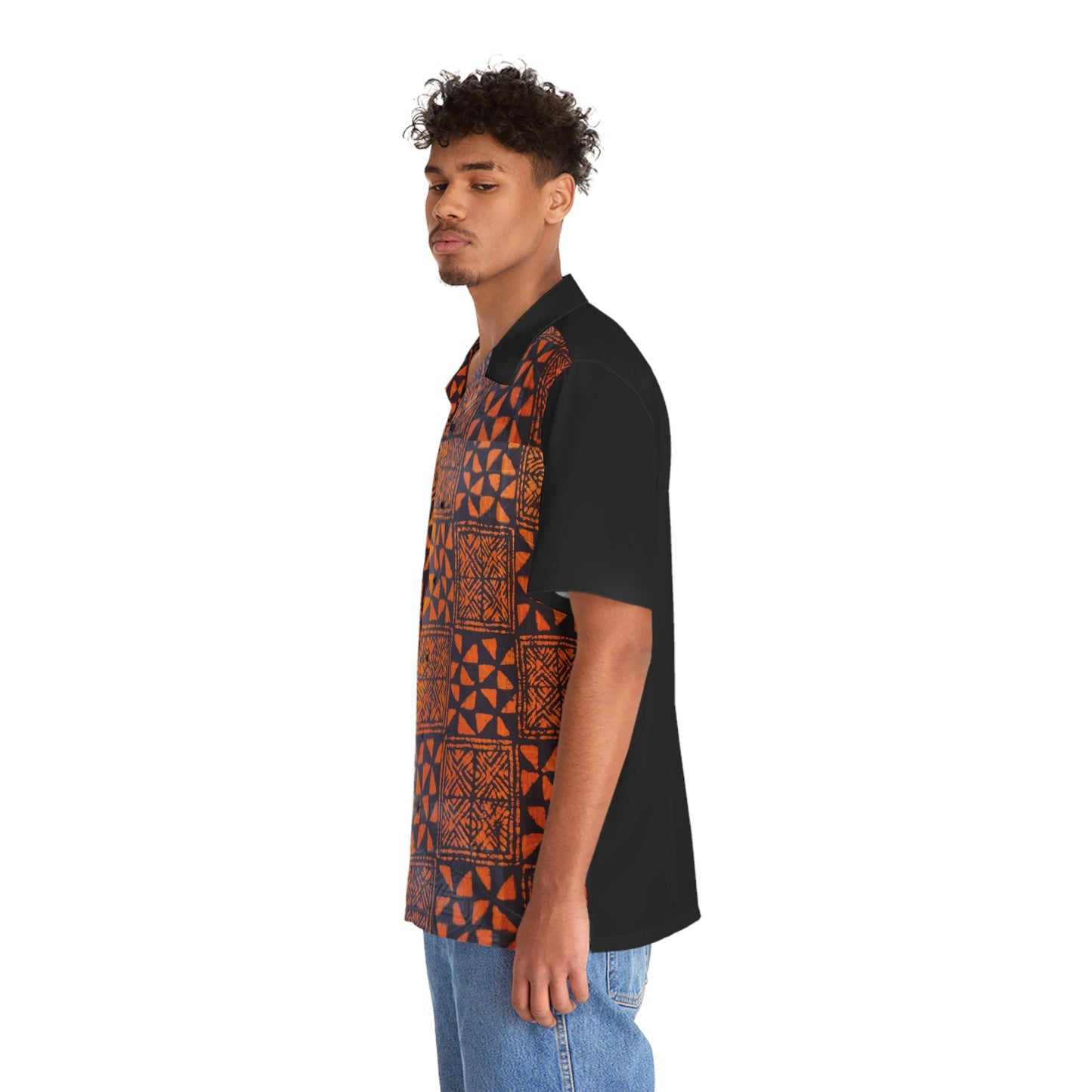 Batik Tie Dye 'Talking Drum' Men's Shirt