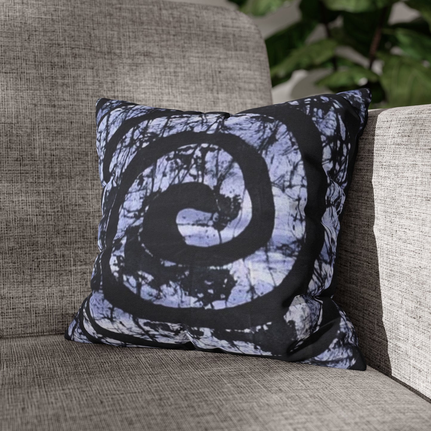 Batik Spiral Square Pillow Case