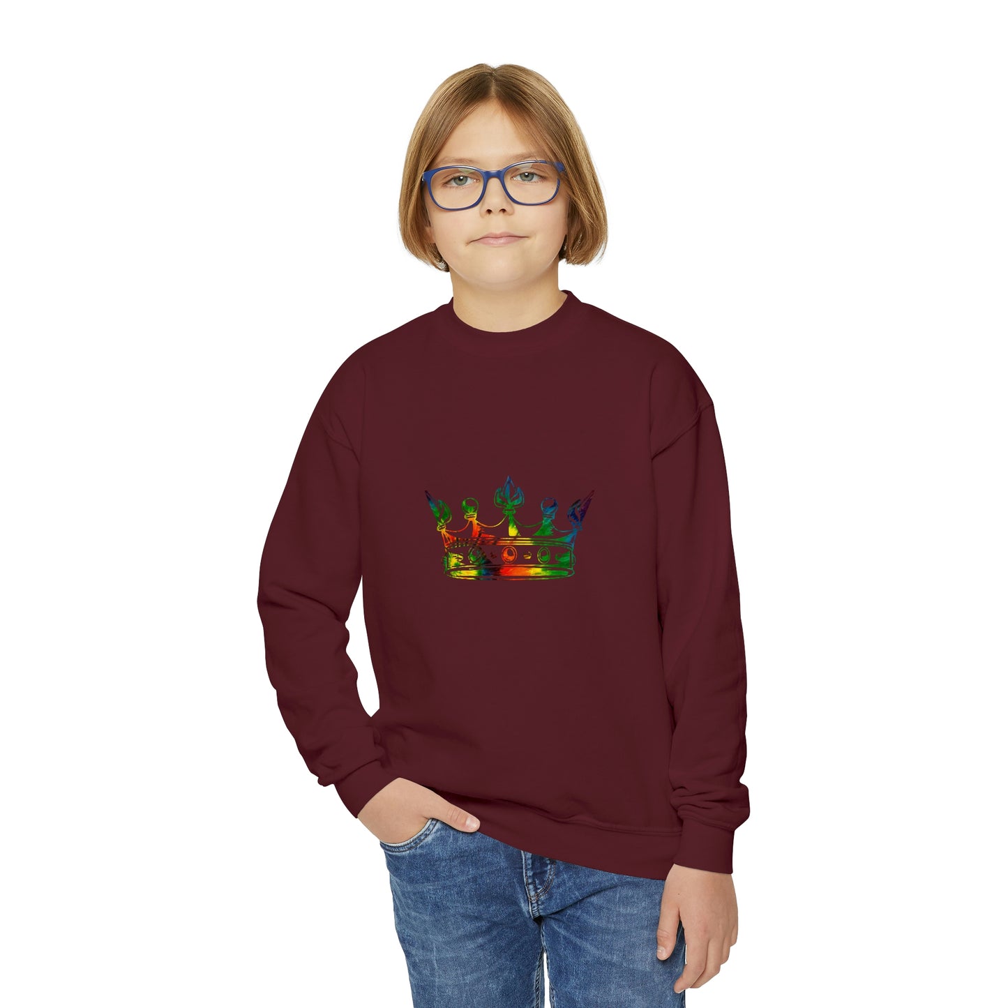 Crown Me Youth Crewneck Sweatshirt