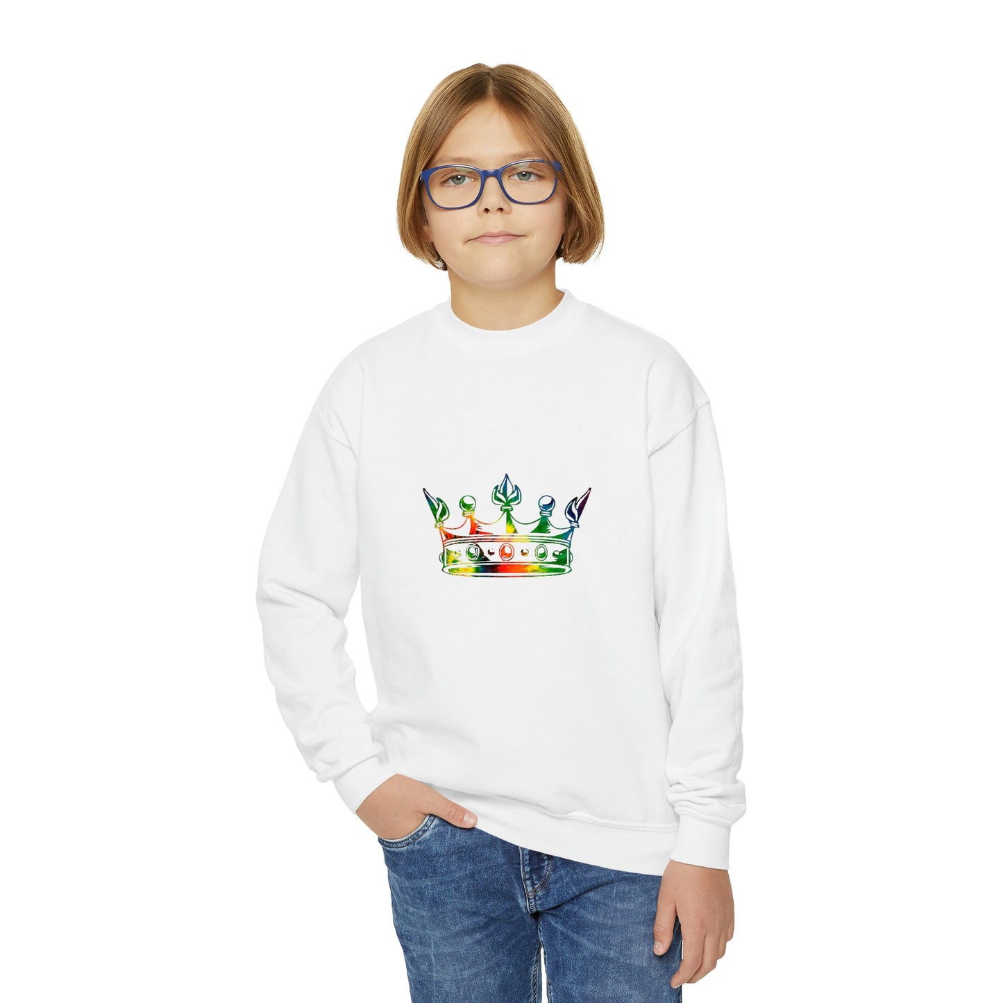 Crown Me Youth Crewneck Sweatshirt