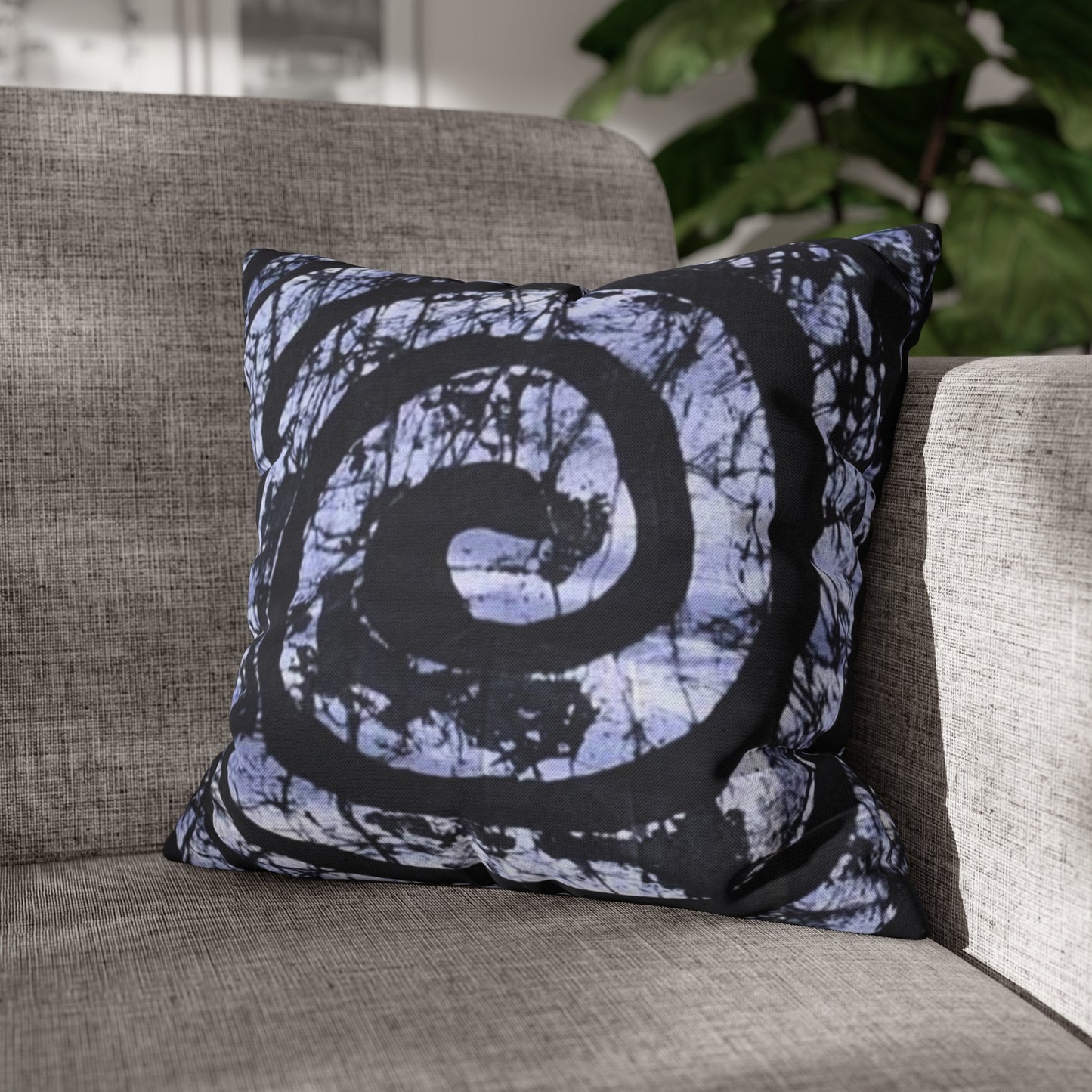 Batik Spiral Square Pillow Case