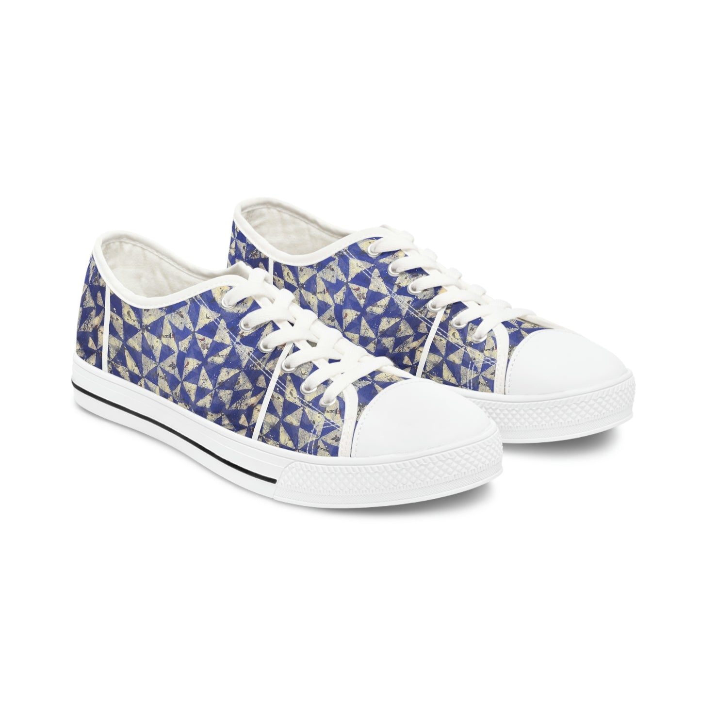 Women's Low Top Sneakers Batik Triangular