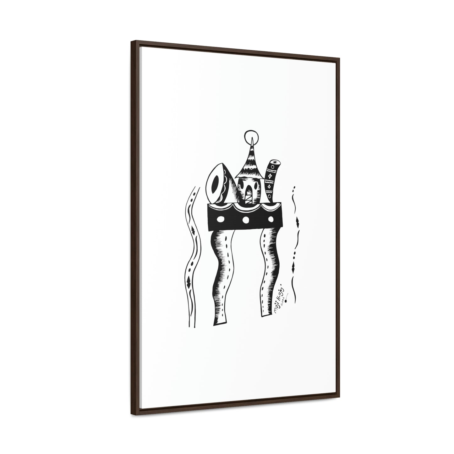 Fulani's Hut artwork Canvas