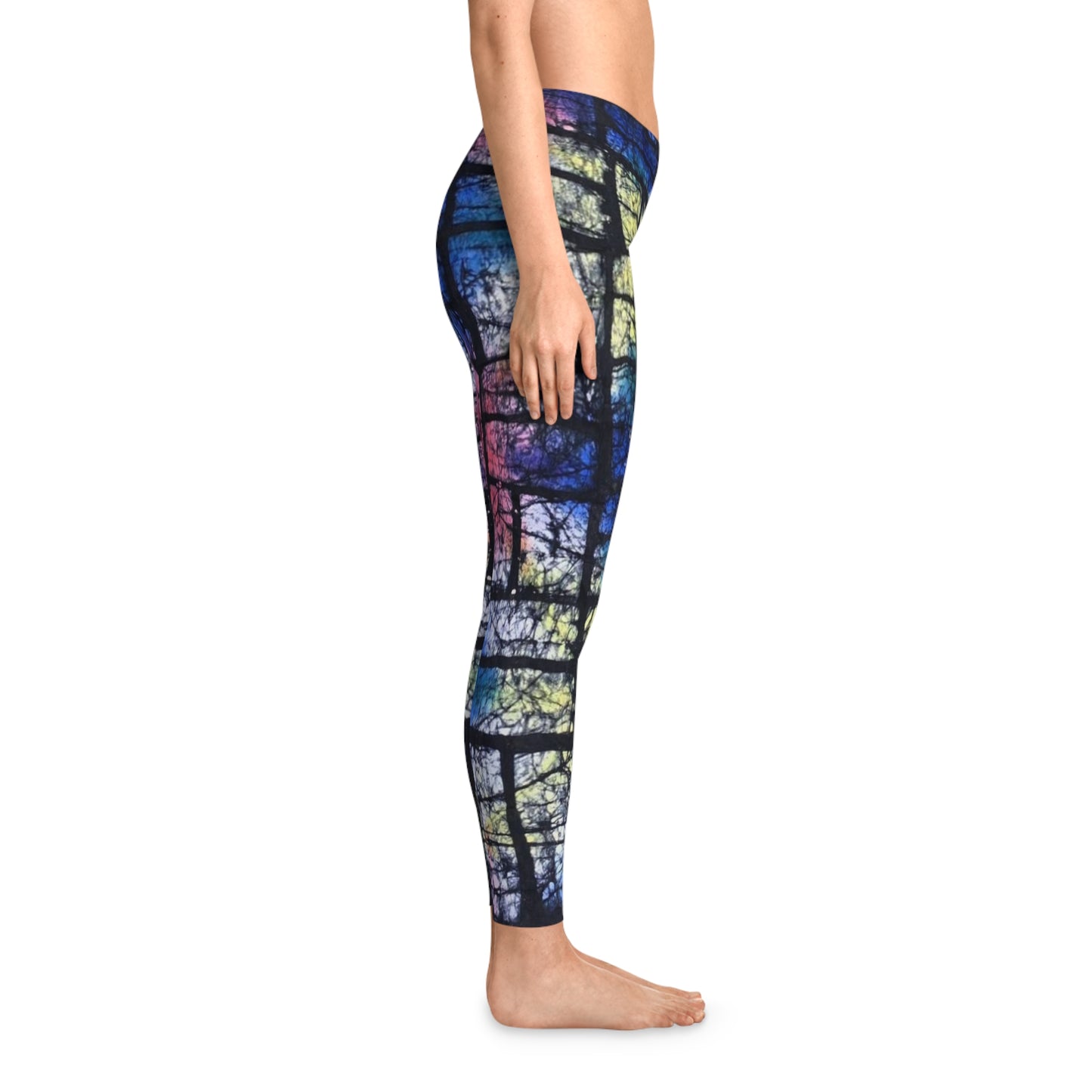 Batik Stamps Stretchy Leggings