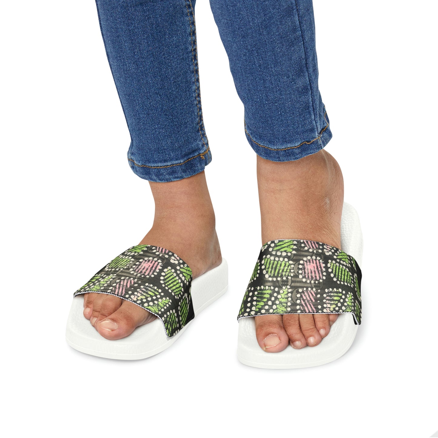 Batik Tie-Dye Dot Youth Removable-Strap Sandals