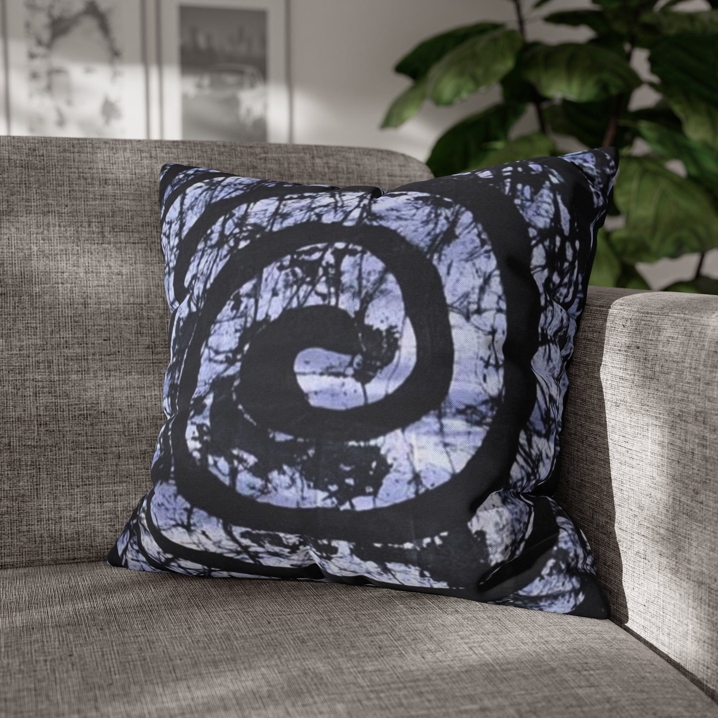 Batik Spiral Square Pillow Case