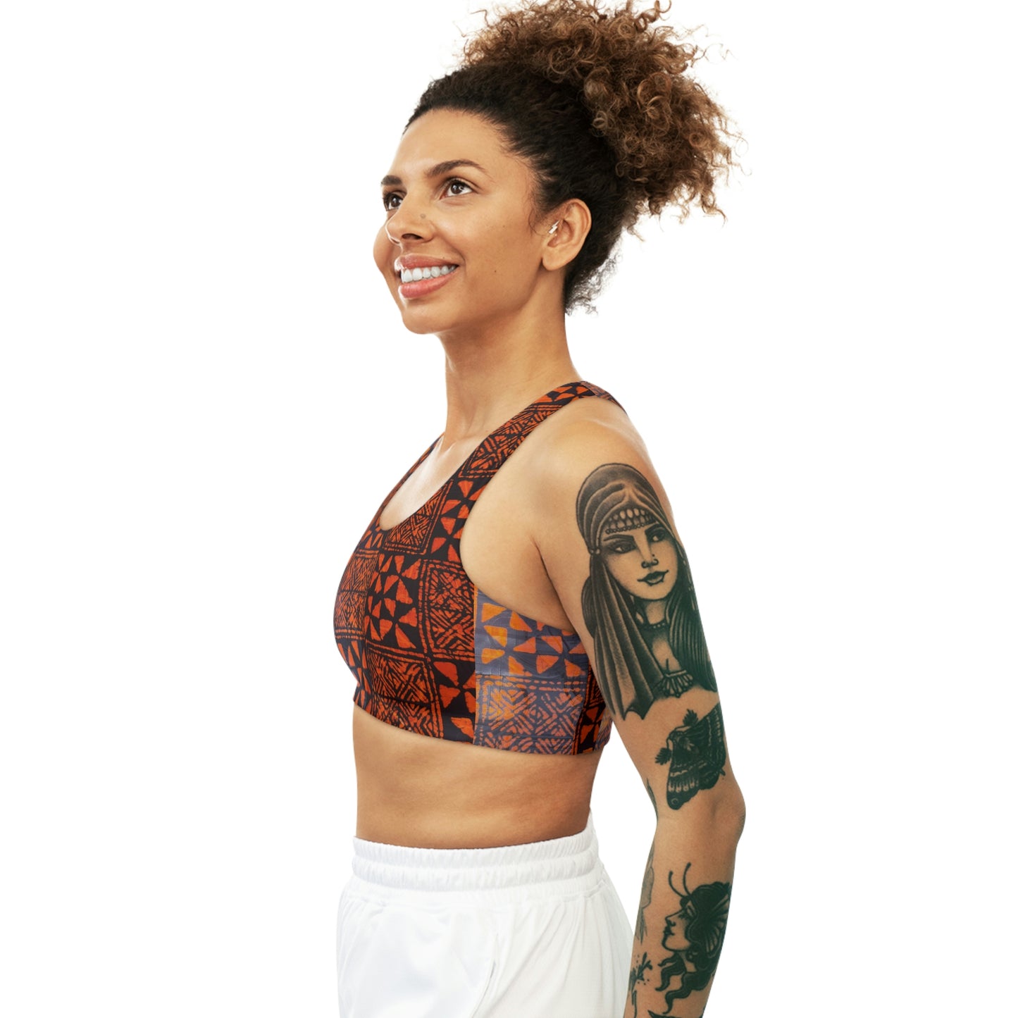 Batik 'Talking Drum' Motifs  Sports Bra