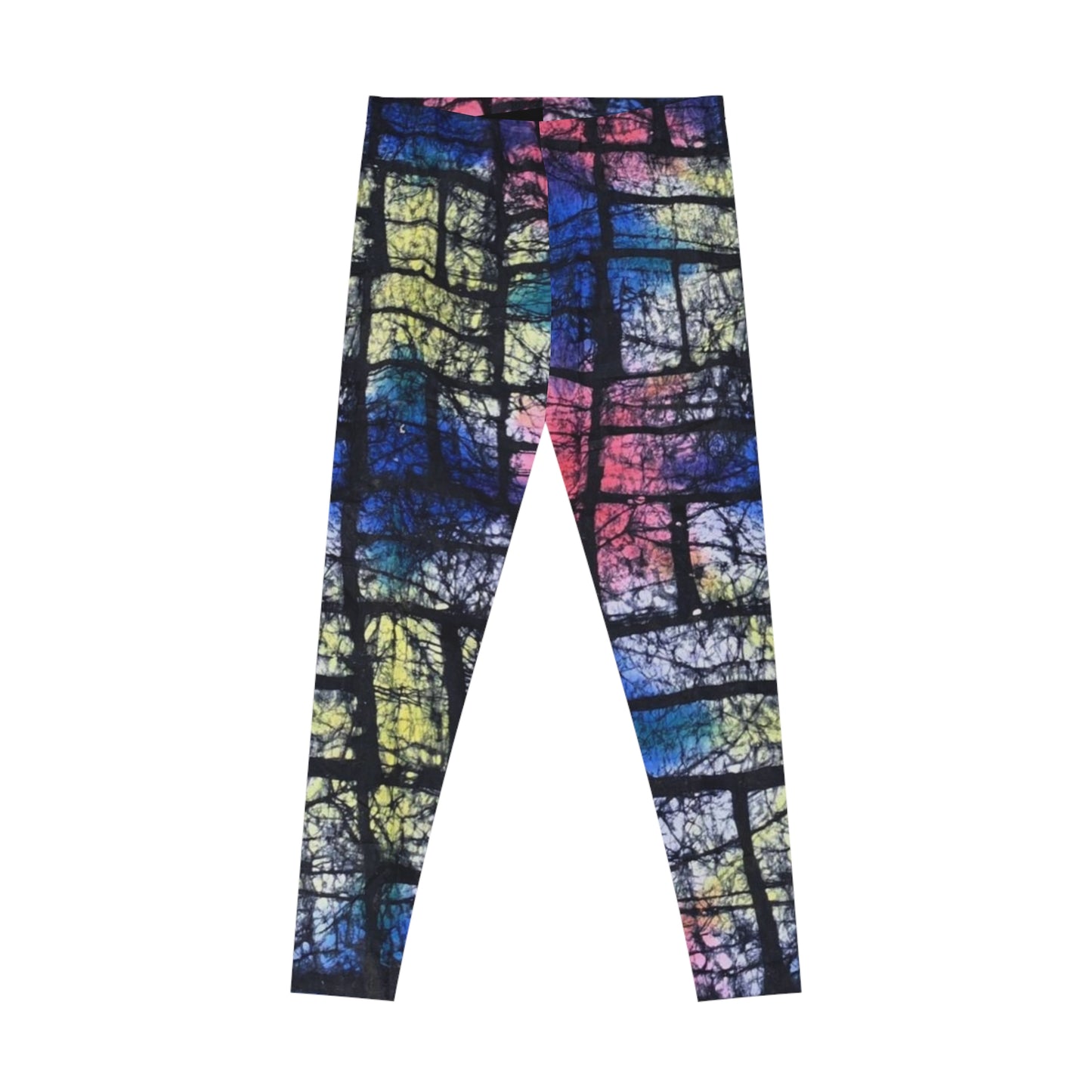 Batik Stamps Stretchy Leggings