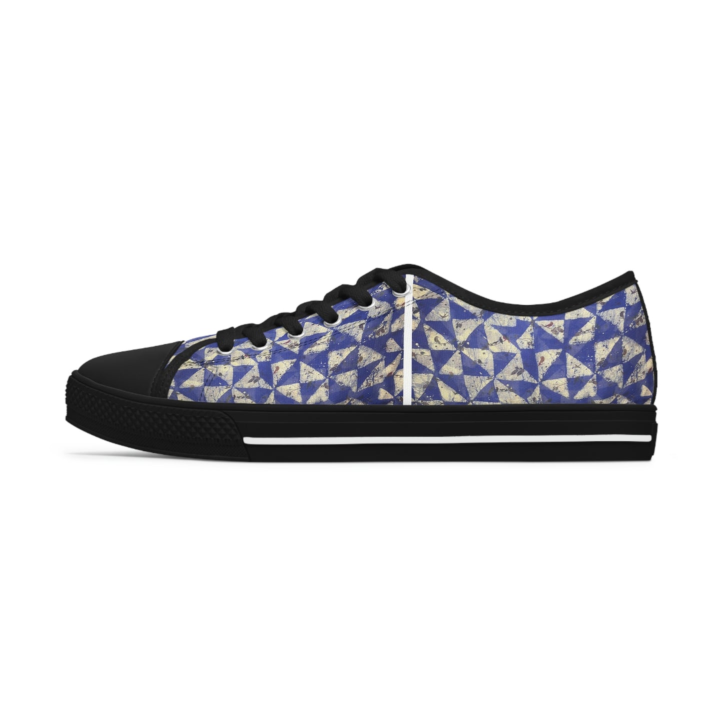 Women's Low Top Sneakers Batik Triangular