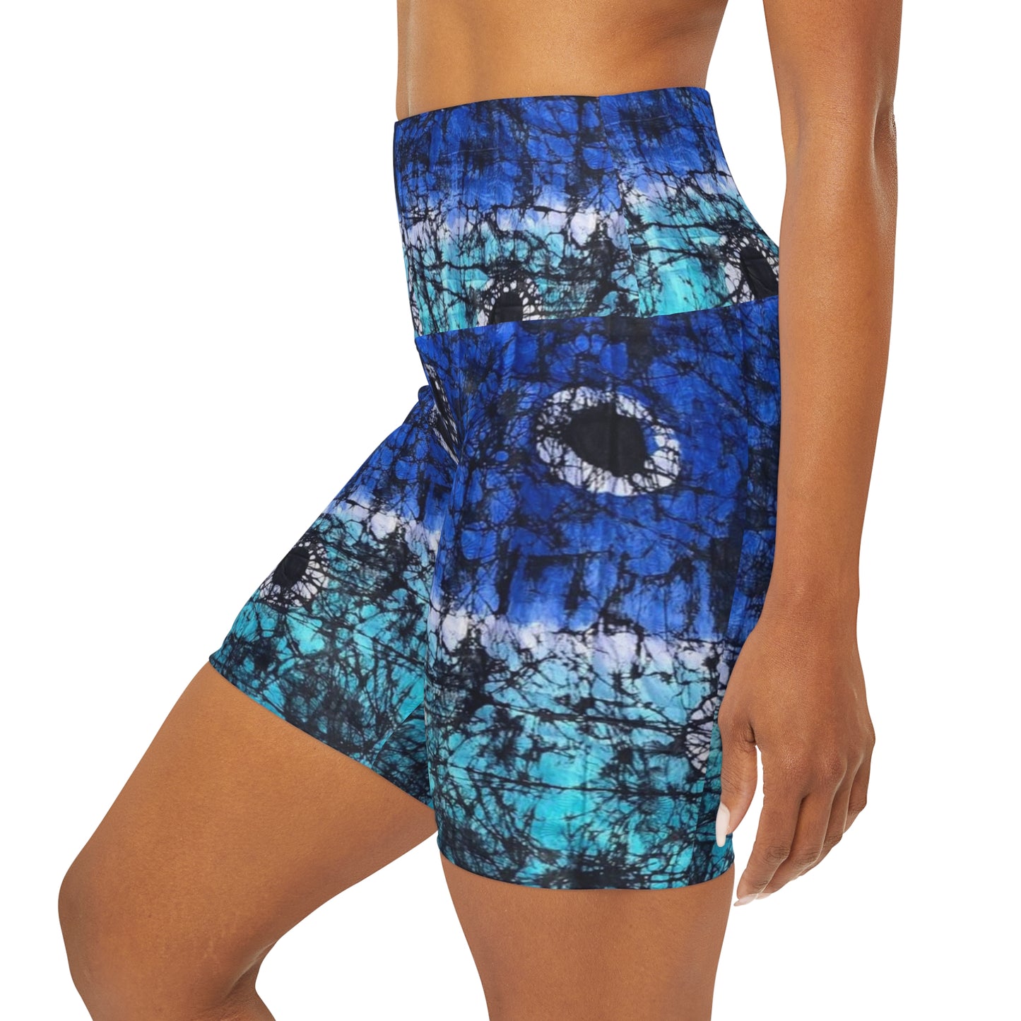 Batik Oju High Waisted Yoga Shorts