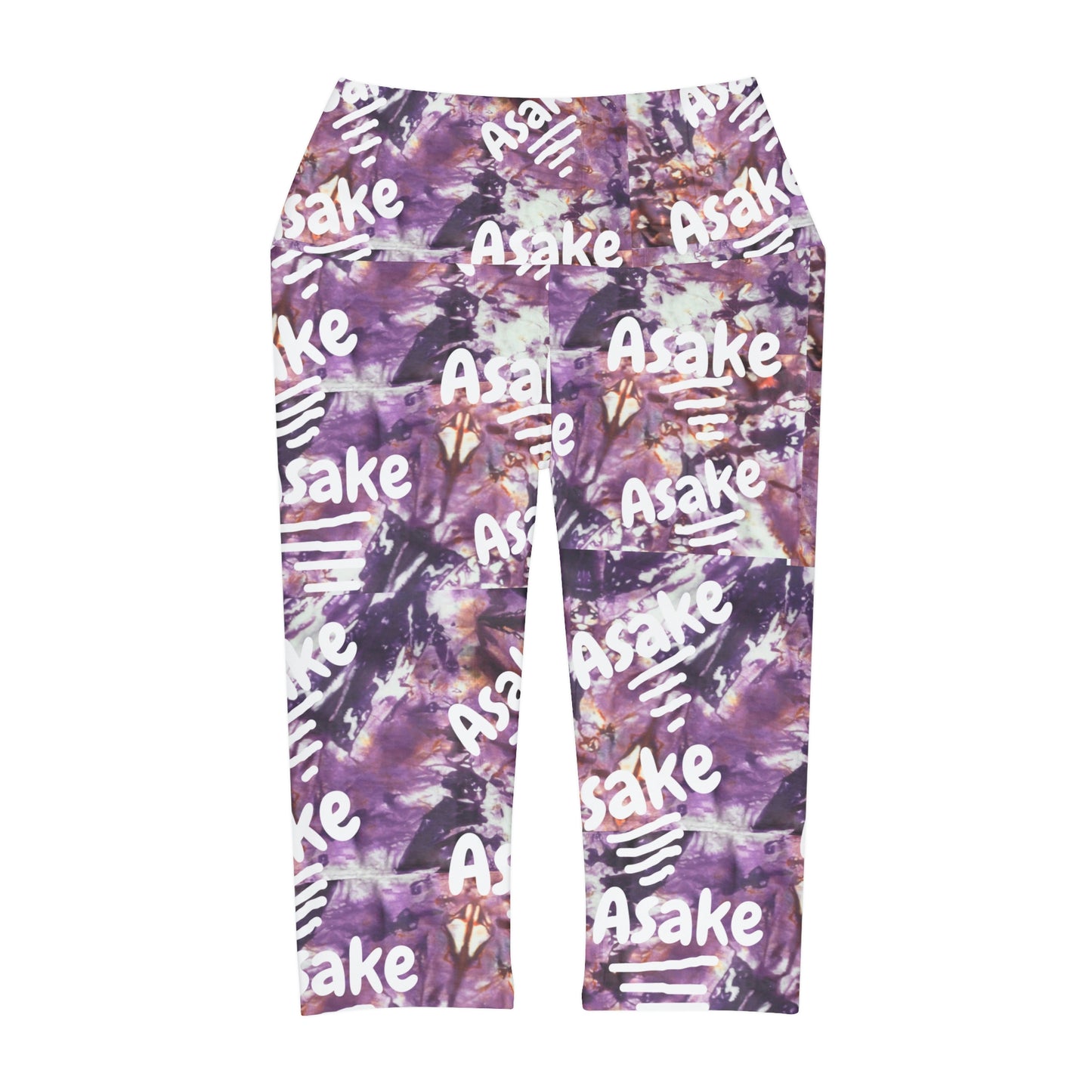 Tie Dye  'Asake' Yoga Capri Leggings