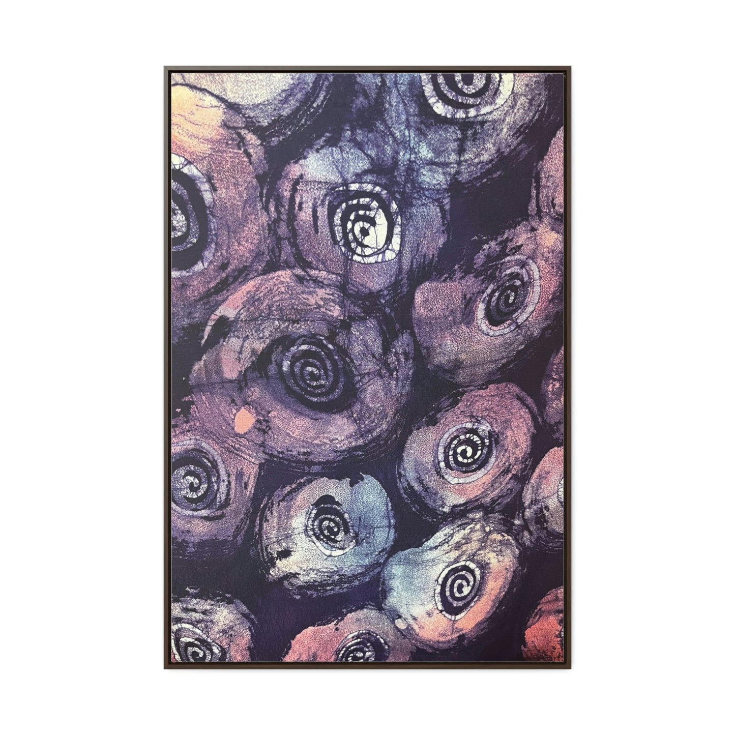 Batik Flower Art Vertical Frame