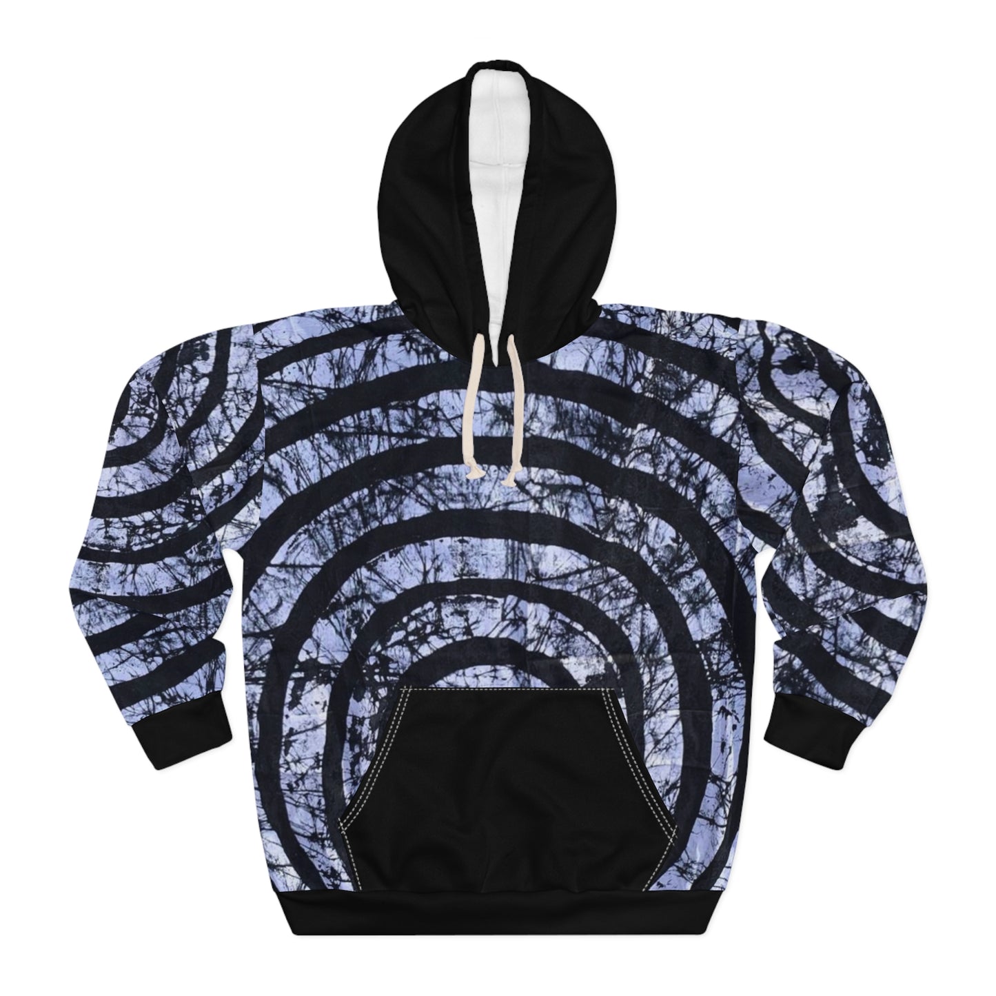 Batik Black Circle Unisex Pullover Hoodie