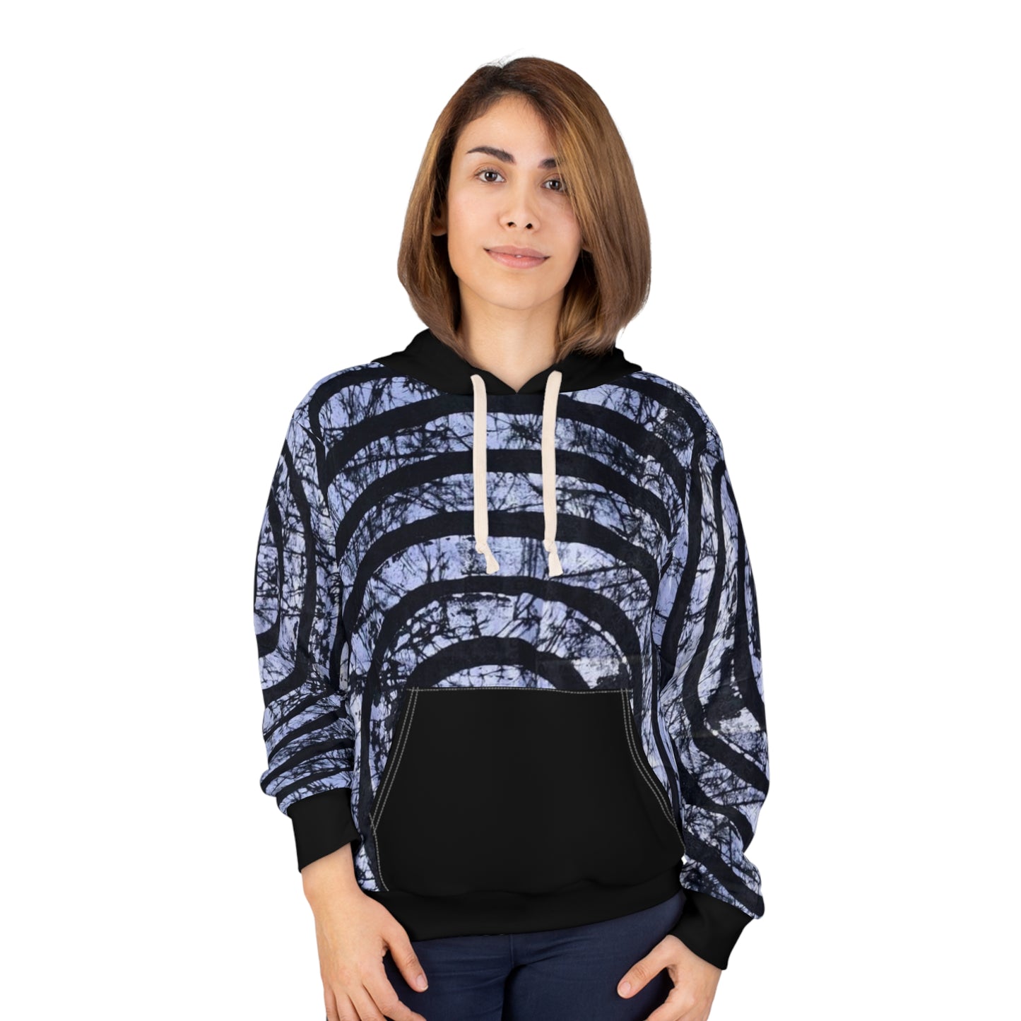 Batik Black Circle Unisex Pullover Hoodie