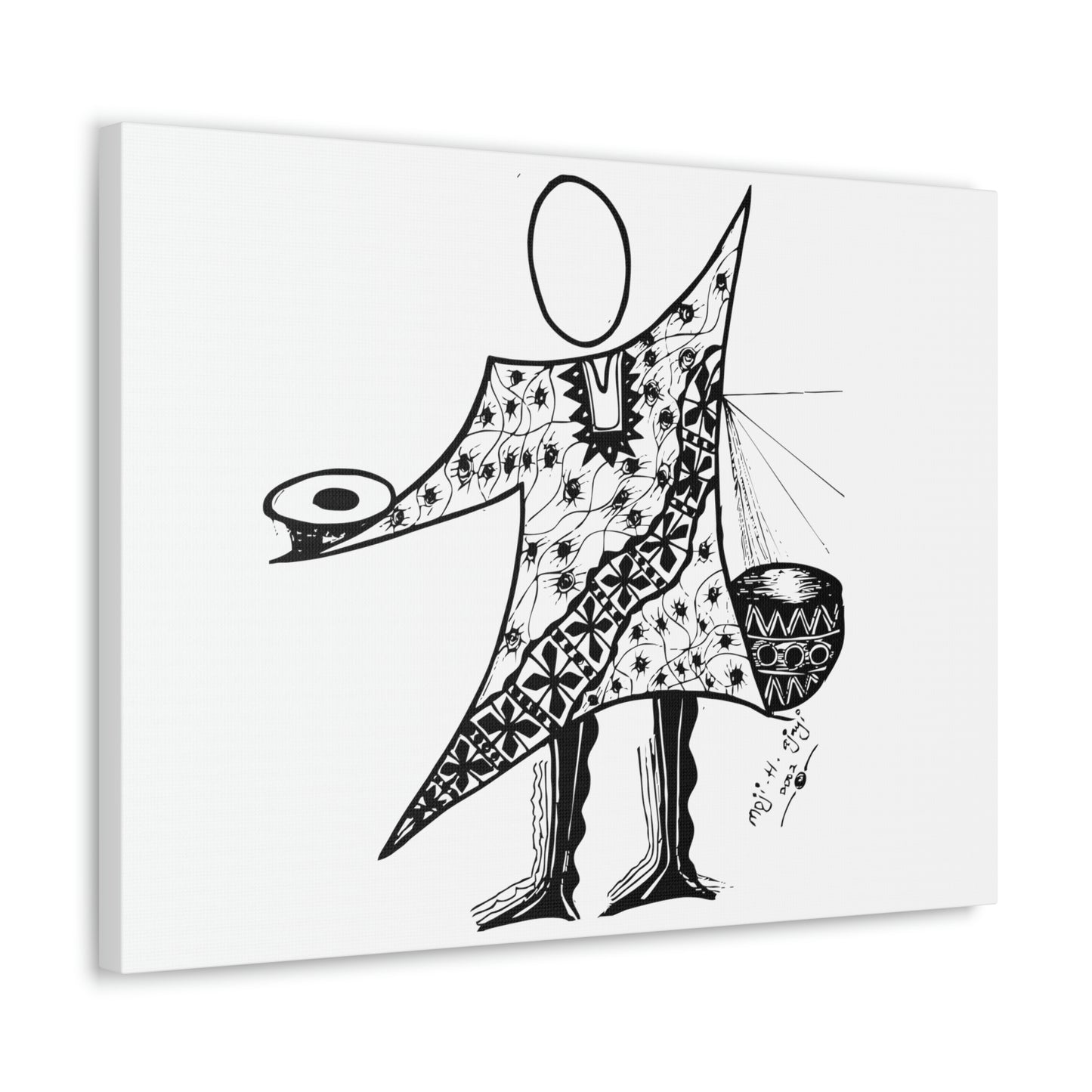 Abstract African Fulani Man