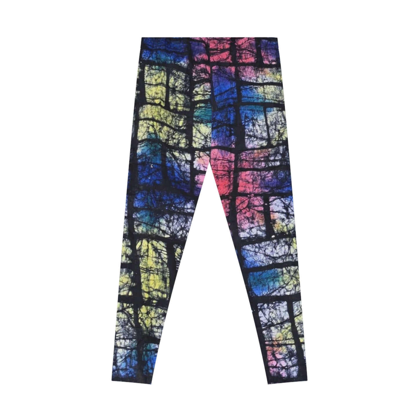 Batik Stamps Stretchy Leggings